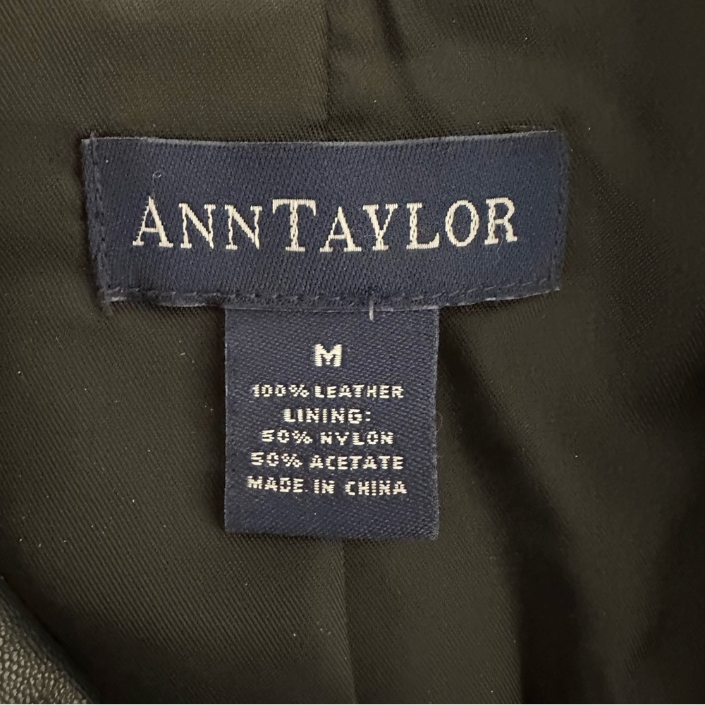 Ann Taylor Black Lamb Leather Jacket - Picture 12 of 14